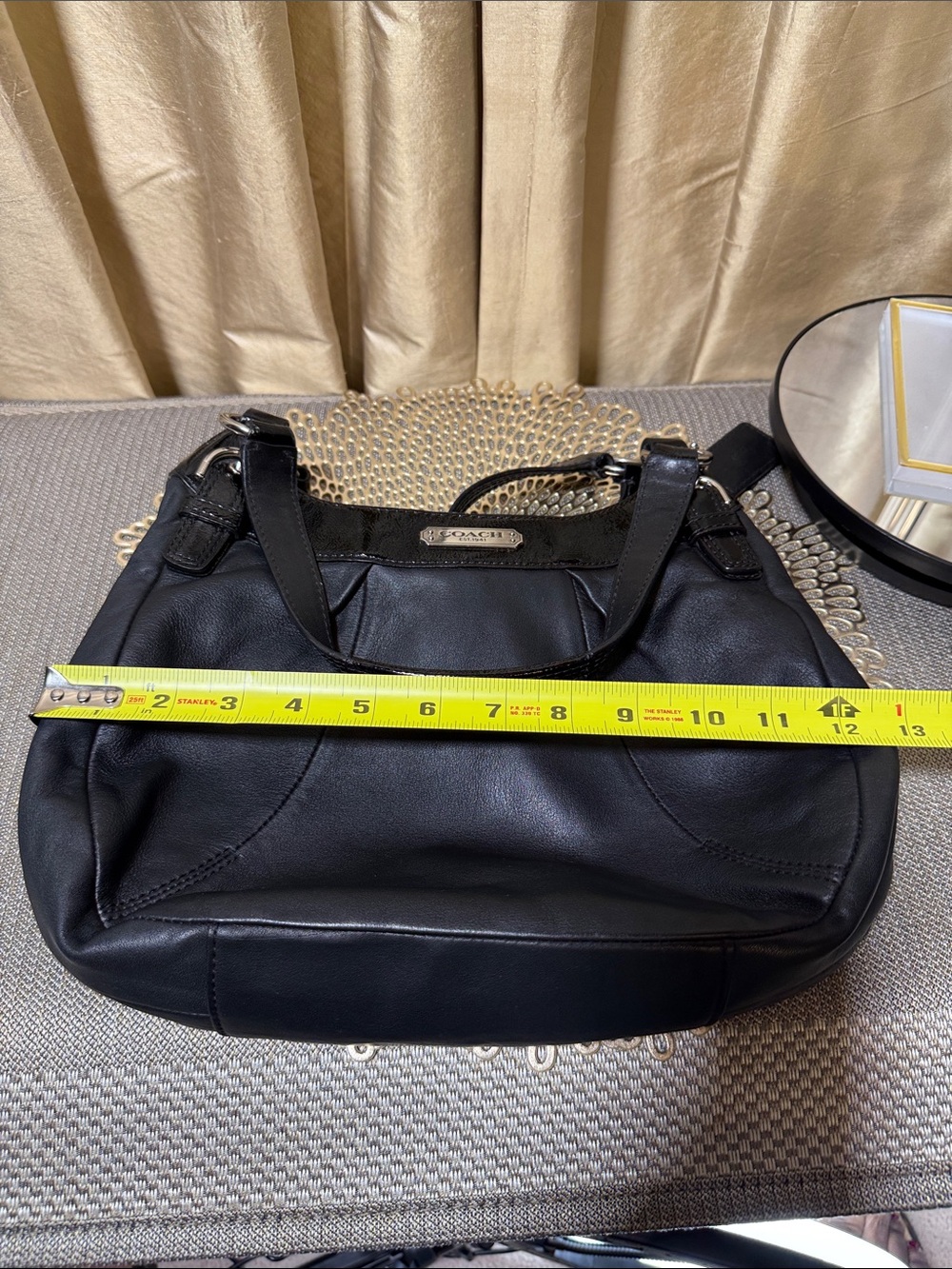 Coach Soho Black Leather Hobo Shoulder Bag | Style F19453 - Picture 12 of 15